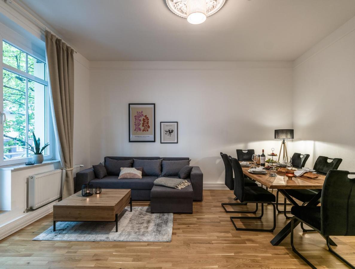 Hochwertige Altbauwohnung Im Modernen Stil In Wiesbaden - Kueche - Terrasse - Wlan - Zentral Zewnętrze zdjęcie