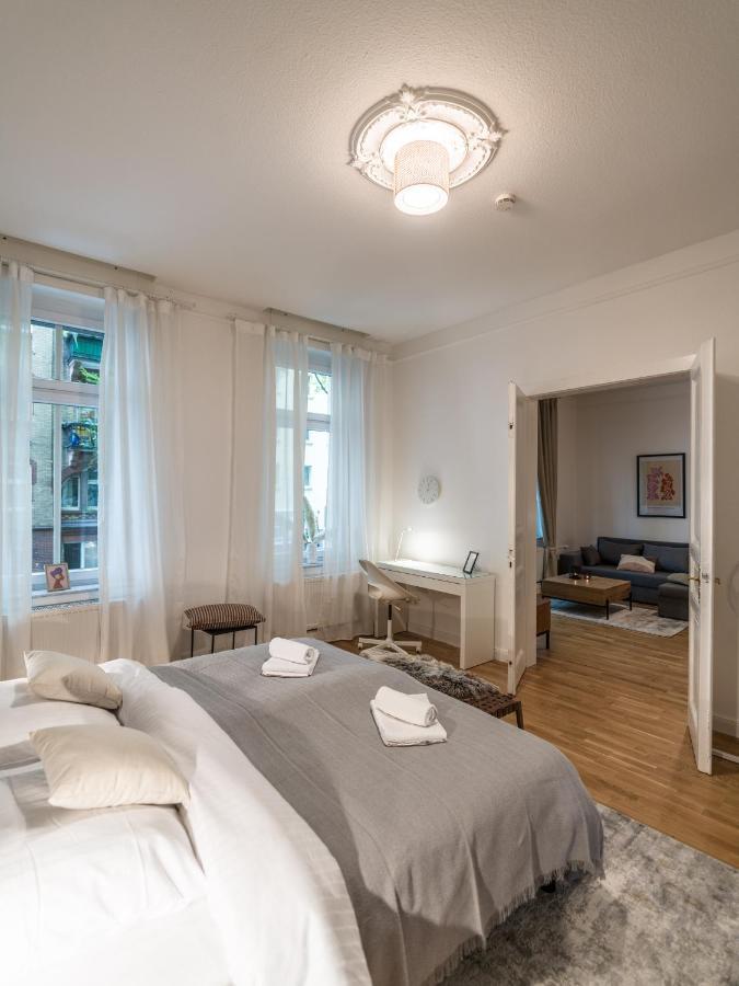 Hochwertige Altbauwohnung Im Modernen Stil In Wiesbaden - Kueche - Terrasse - Wlan - Zentral Zewnętrze zdjęcie