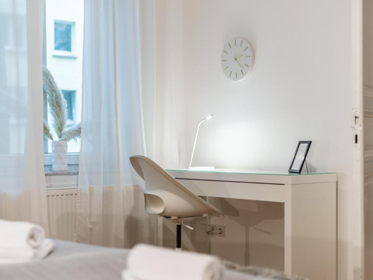 Hochwertige Altbauwohnung Im Modernen Stil In Wiesbaden - Kueche - Terrasse - Wlan - Zentral Zewnętrze zdjęcie